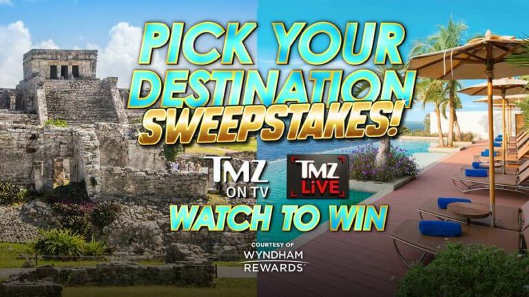 TMZ Pick Your Destination Sweepstakes