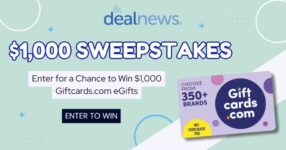DealNews $1,000 Gift Card Giveaway