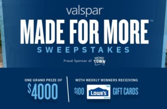 HGTV Valspar Made For More Sweepstakes